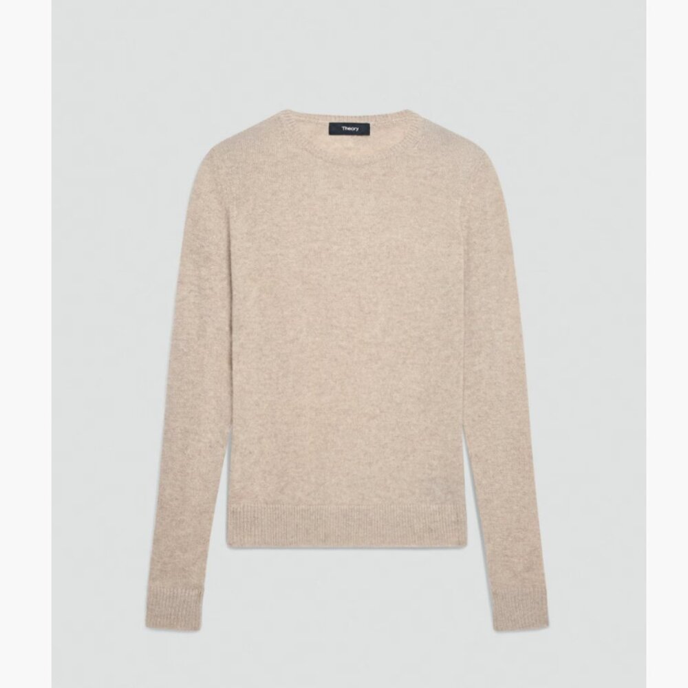 NWT Theory Kaylenna Crewneck Sweater in Feather Cashmere - Picture 4 of 6